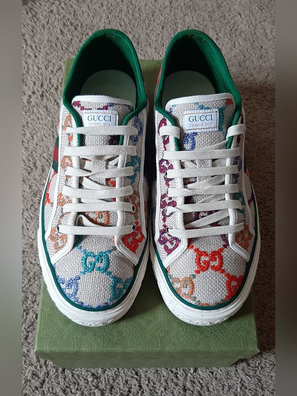 Gucci Tennis 1977 Psychedelic Mini GG Monogram Sneakers
